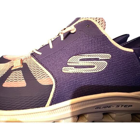 Skechers Size 9.5 Slip Ins Vegan Purple and Pink Glide Step Pro Sneakers - Picture 7 of 14